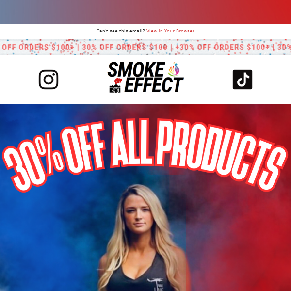 Smoke Effect, take 30% OFF for 4th of July! 🎇