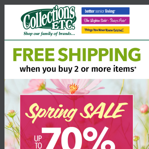 Shop Our Spring Sale for Fresh Finds and Big Savings!