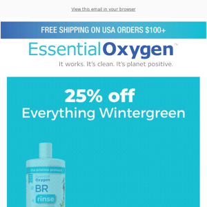 End of Winter Wintergreen Sale! Big savings!