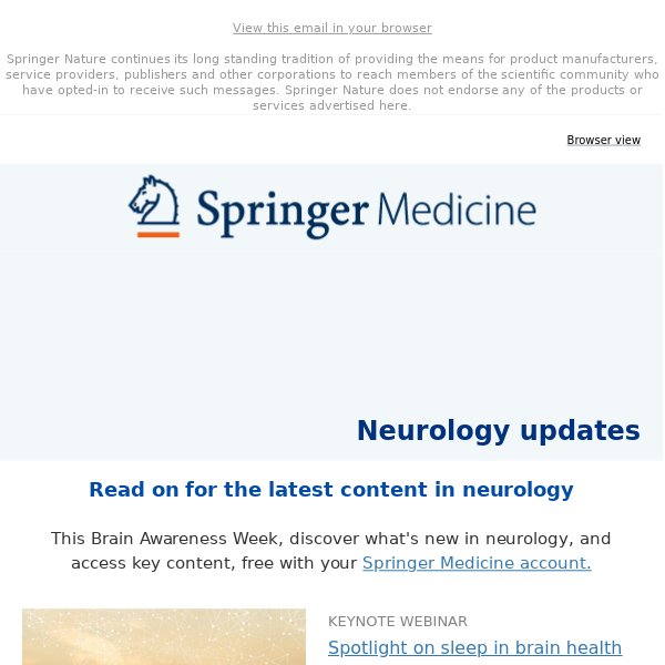 Brain Week 2024: Your latest neurology updates