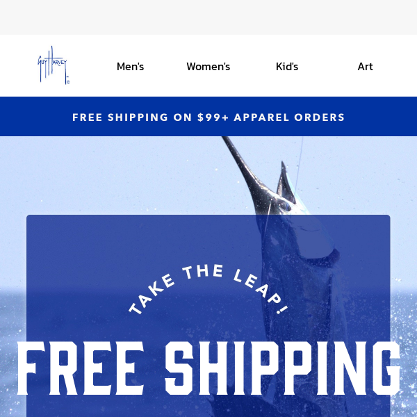 LEAP YEAR SPECIAL: Free Shipping on All Apparel!