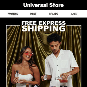 FREE EXPRESS SHIPPING on now 🚚