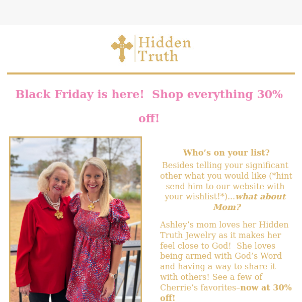 Gift Ideas at 30% Off! Here is Cherrie's Favorite! (Ashley's Mom) 🛍️🎁