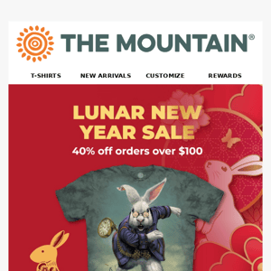 Lunar New Year Sale: 40% Off Orders of $100