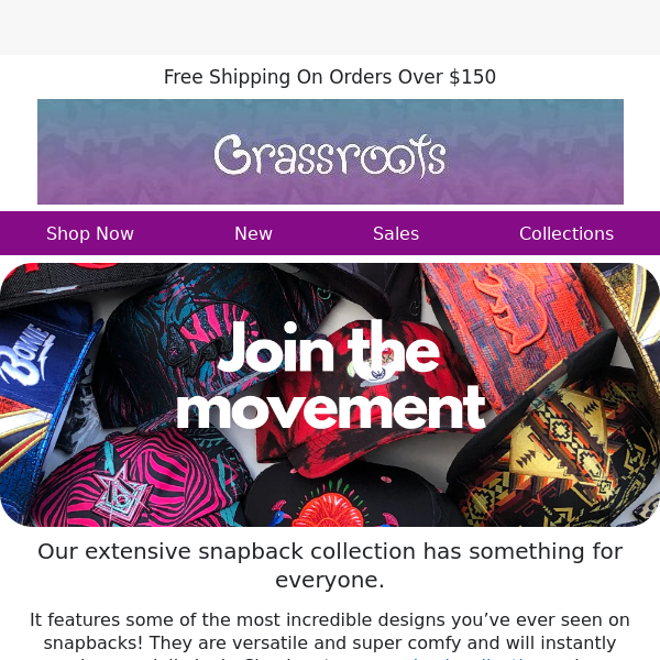 Check out these stylish snapbacks from Grassroots California