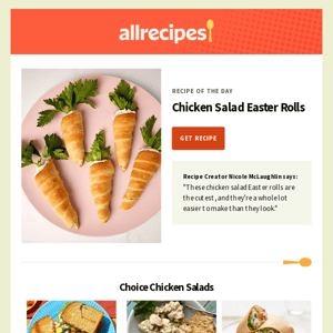 Chicken Salad Easter Rolls