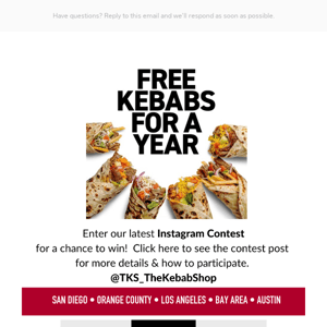 Win Free Kebabs For A Year 🕹️