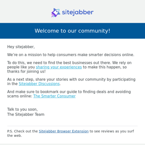 Welcome to Sitejabber!