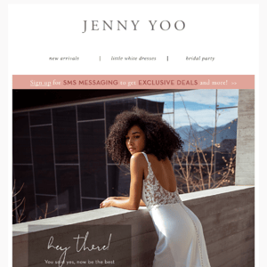 Welcome to Jenny Yoo! Take 10% Off Your First Online Order!