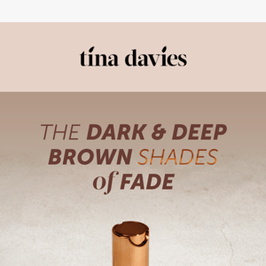 Meet the dark & deep pigments of FADE 🟤