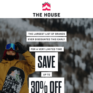 Up To 30% Off This Winters Gear