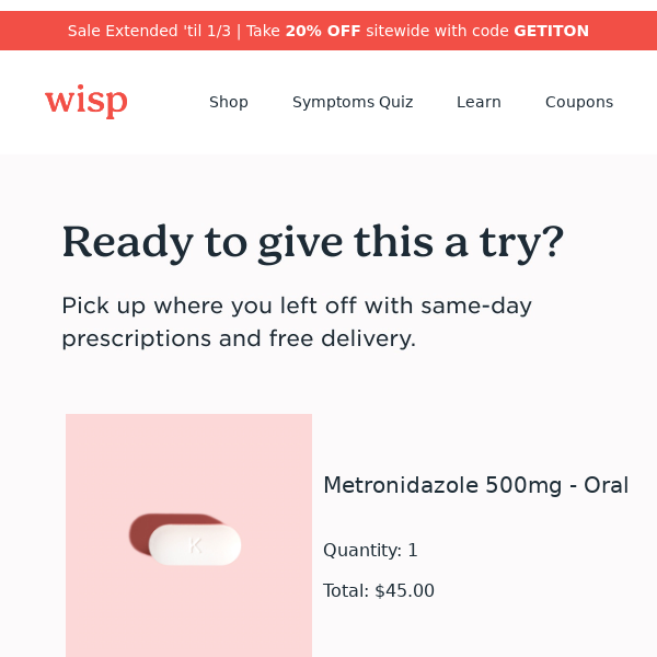 Get your care for less with Wisp🔻