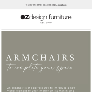 Armchairs to complete your space