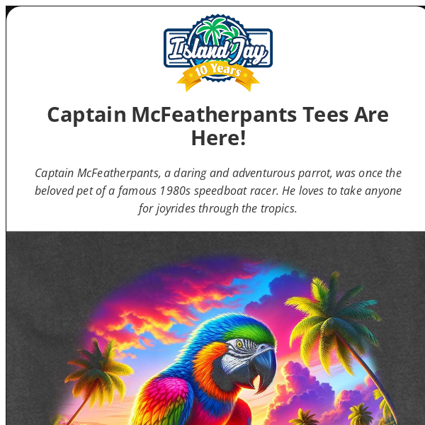 🦜 Captain McFeatherpants Is Here