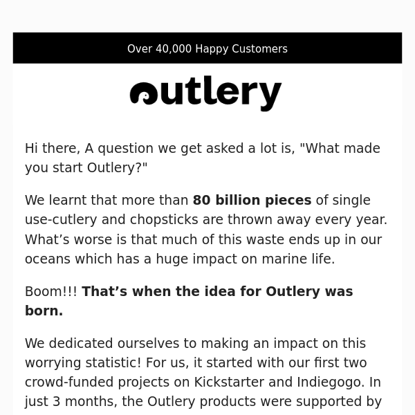 Our Story at Outlery 📝