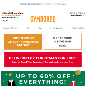 Get it by Christmas for FREE + up to 60% off entire site!