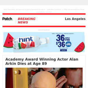 ALERT: Academy Award Winning Actor Alan Arkin Dies at Age 89 – Fri 02:07:08PM