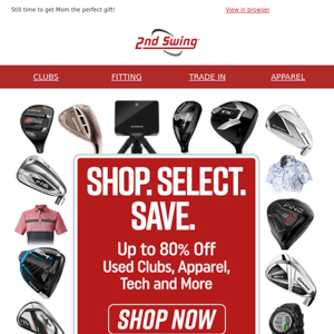 Save Big on Your Next Upgrade ⛳ Up to 80% off Clubs, Apparel, Tech & More + FREE Shipping