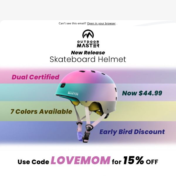 ⚡️15% Off New Gradient Helmets