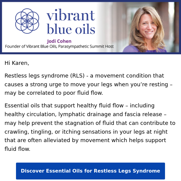 Essential Oils for Restless Legs Syndrome