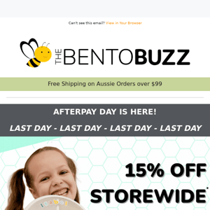 Last Chance! 15% Off Storewide - QUICK!