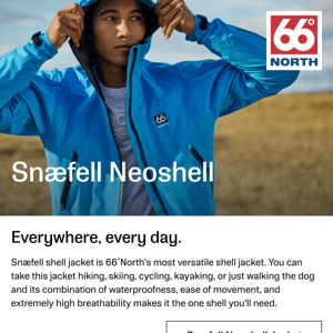 Snæfell Neoshell | Everywhere, every day