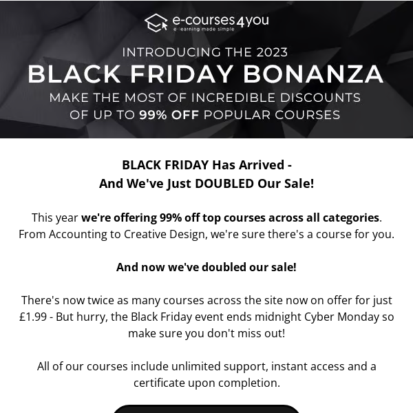 BLACK FRIDAY Is Here!  💻🖤