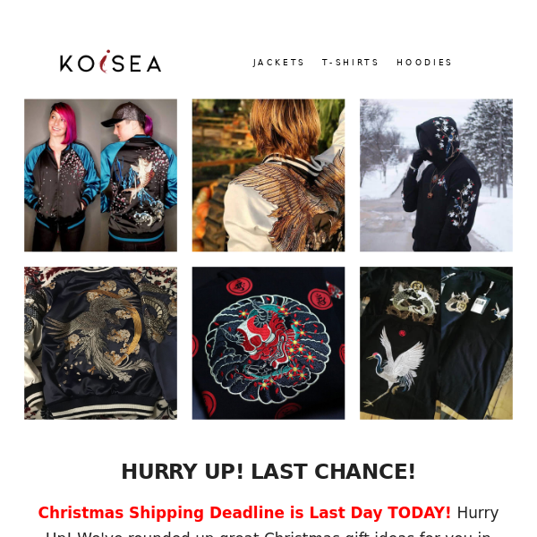 KOISEA Christmas Sale | Last Day to Order!