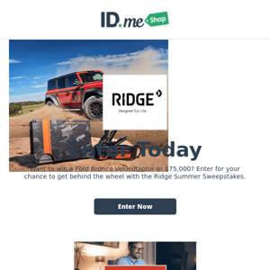 Enter for a chance to win a Ford Bronco from The Ridge