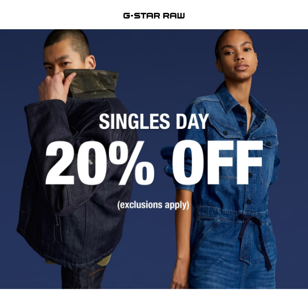 Singles Day - Get early access - G-Star Raw