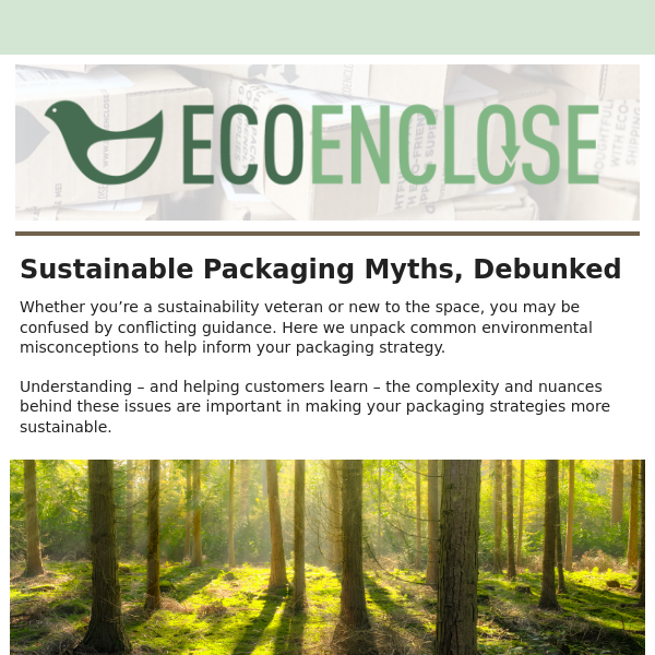 Ten Sustainable Packaging Myths - Busted
