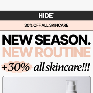 PSA 📣 30% OFF SKINCARE