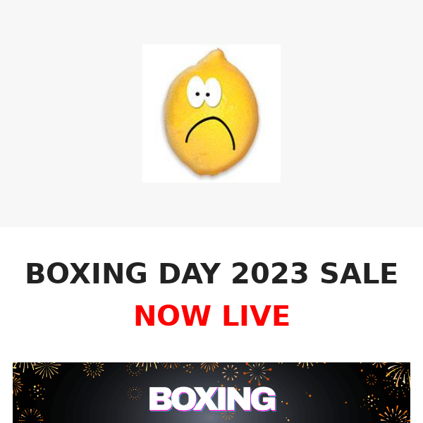 BOXING DAY 2023 SALE!!!!