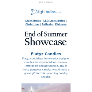 Summer's End is Around the Bend... Check Out Our "End of Summer" Showcase!