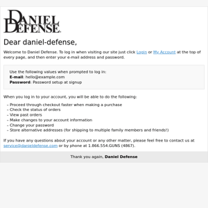Welcome, Daniel Defense!