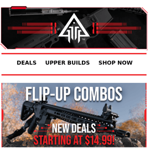 NEW Flip-Up sight combos 👏 Starting At $14.99!