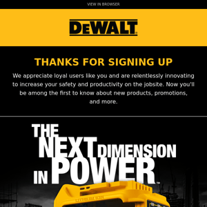 Dewalt Canada, thanks for joining