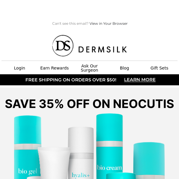 Save 35% on Neocutis Skin Products 😱