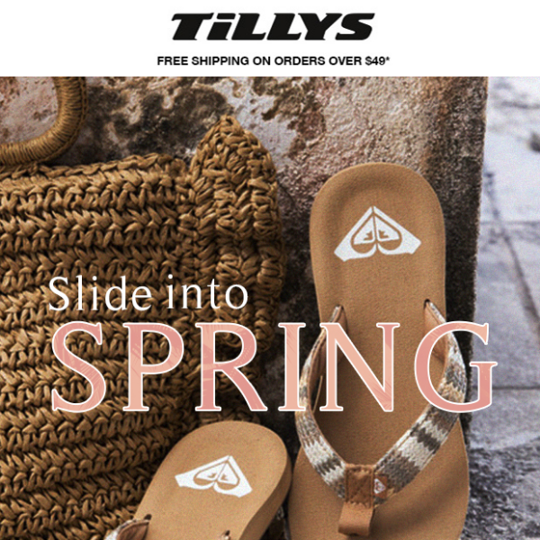 New Sandals 🠮 Slide Into Spring