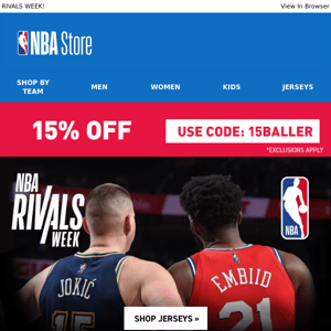 Gear Up For Tonight's Games! | 15% OFF NOW!