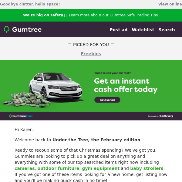 Gumtree, see what’s new at Gumtree