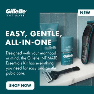 Get to know the Gillette INTIMATE Kit