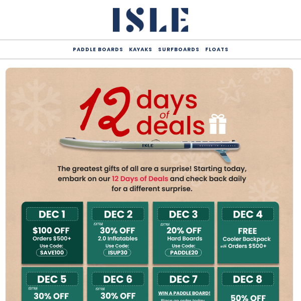 Holiday Countdown: 12 Days of Deals!