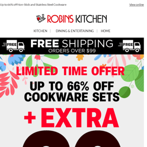 LIMITED TIME OFFER 🔥 EXTRA 20% off Cookware Sets