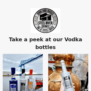 Have a look at our first THREE Vodka bottles!