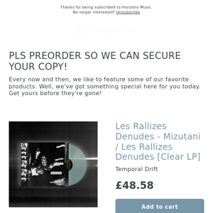 SOON! Les Rallizes Denudes VINYL