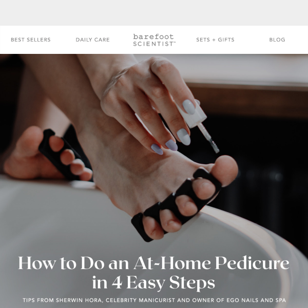 4 steps to the perfect pedi 💅