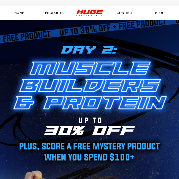 30% Off Muscle Builders + Protein 💪