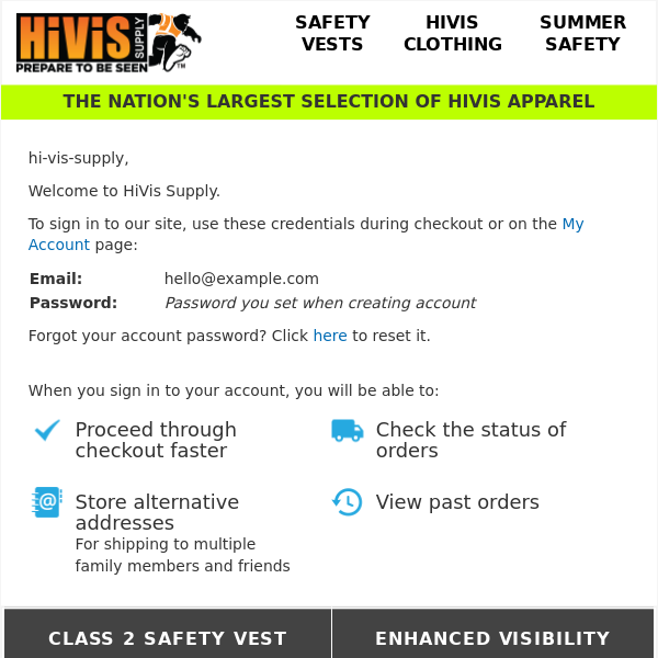 Welcome to HiVis Supply