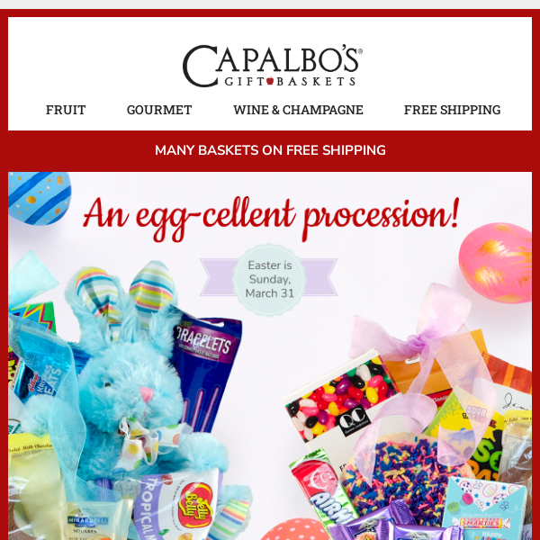 Join our Easter parade of baskets